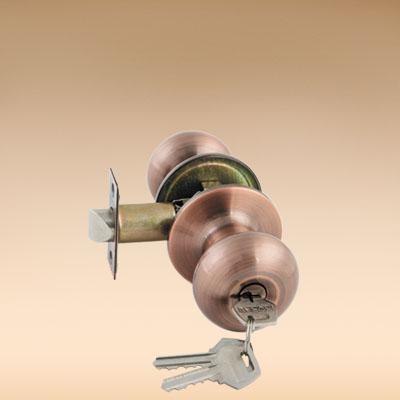 KORAL Замок 6082 acet медь с кл.6351 (арт. 618672)