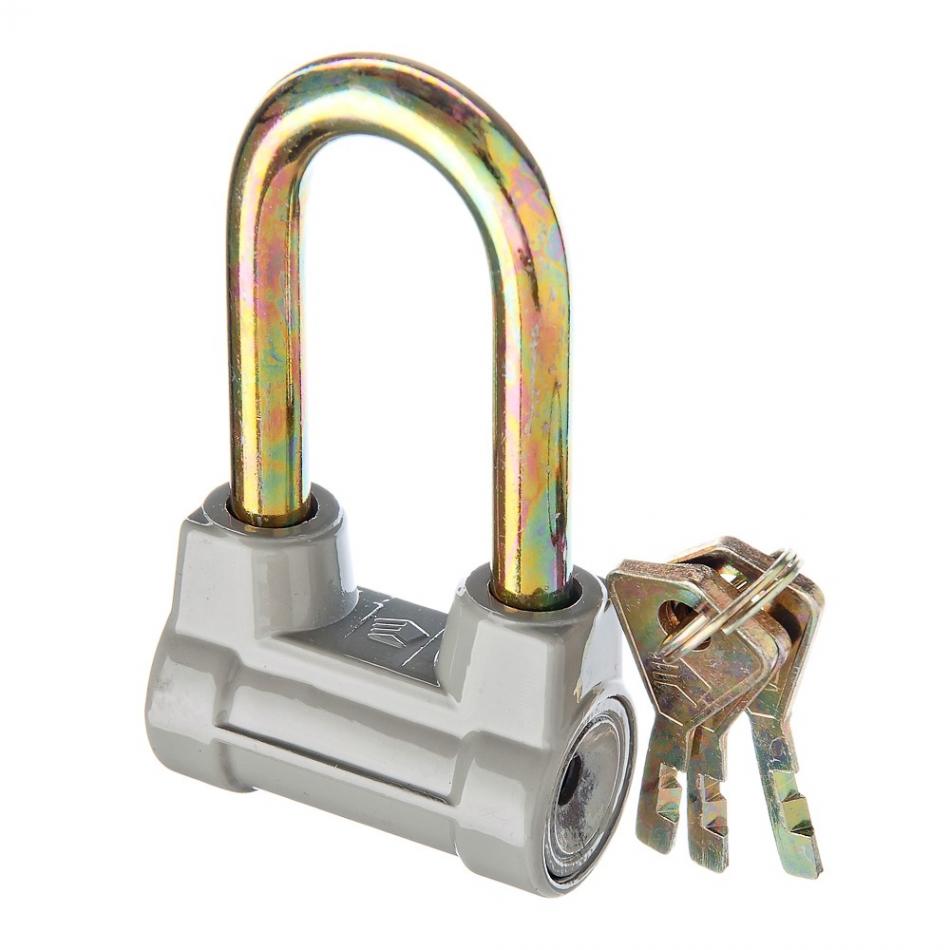 Замок навесной алюминиевый с длинной дужкой, 60 мм, "ЕРМАК" (арт. 468366)