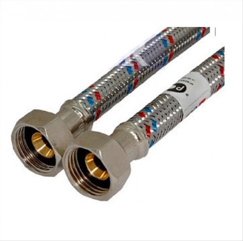 FRESSO PROF Подводка гибкая для воды Г1/2-Г1/2 1м (арт. 573225)