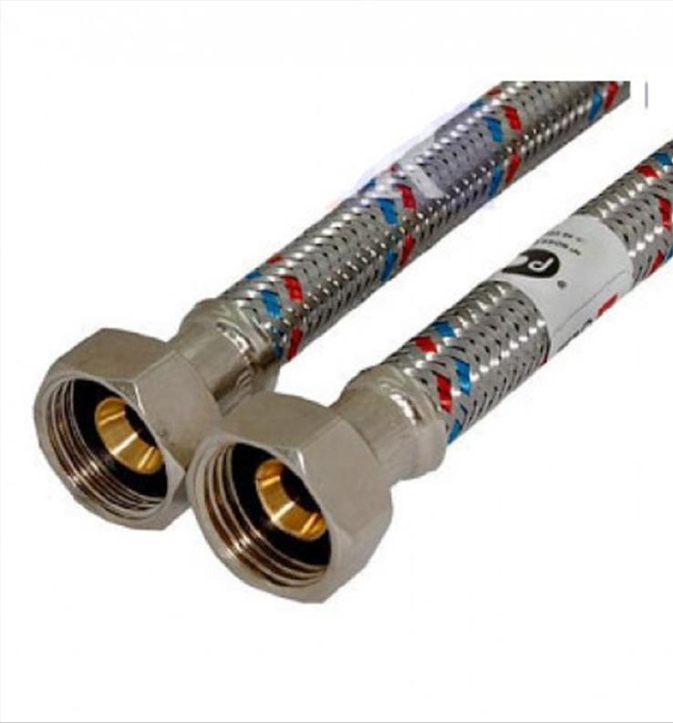 FRESSO PROF Подводка гибкая для воды Г1/2-Г1/2 80 см (арт. 573223)