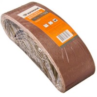 Шлифовальная лента бесконечная 75*533 мм Р120 10 шт "ЕРМАК" (арт. 645047)