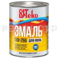 Эмаль ПФ-266 красно-коричневая 0.8 кг ВИТЕКО