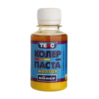 Колер паста универсальная, желтая, 0,1 кг "ТЕКС"