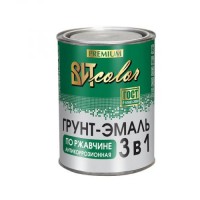 Грунт-эмаль по ржавчине черная 1.8 кг царицыно