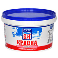 Краска моющаяся водно-дисперсионная ВАК-20 супербелая, акрилатная «АкваВИТ» 