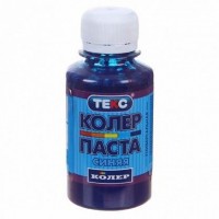 Колер паста универсальная, синяя,  0,1 кг "ТЕКС"