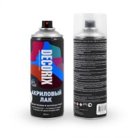 Лак аэрозоль 520мл бесцветный глянц.DECORIX