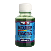 Колер паста универсальная, бирюзовая, 0,1 кг "ТЕКС"