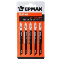 Пилки ермак для эл лобзика (HCS EU 75*3) T-111С 5шт