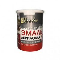 Эмаль акриловая универсальная желтая 1кг ВИТcolor