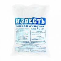 Известь тонкой очистки, 4 кг